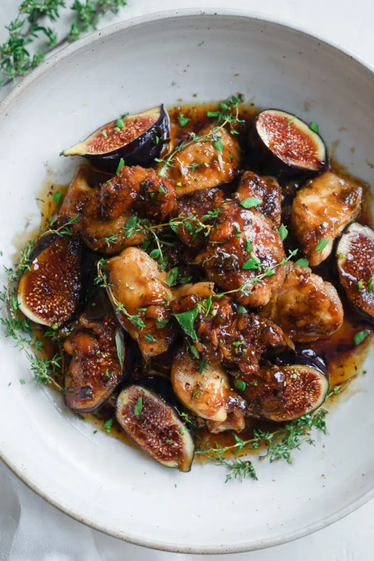 Vinegar Chicken With Figs