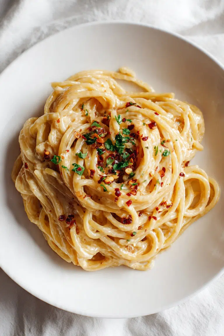 Creamy Spicy Garlic Noodles