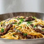 Parmesan Garlic Ground Beef Pasta