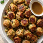 Turkey and Stuffing Meatballs