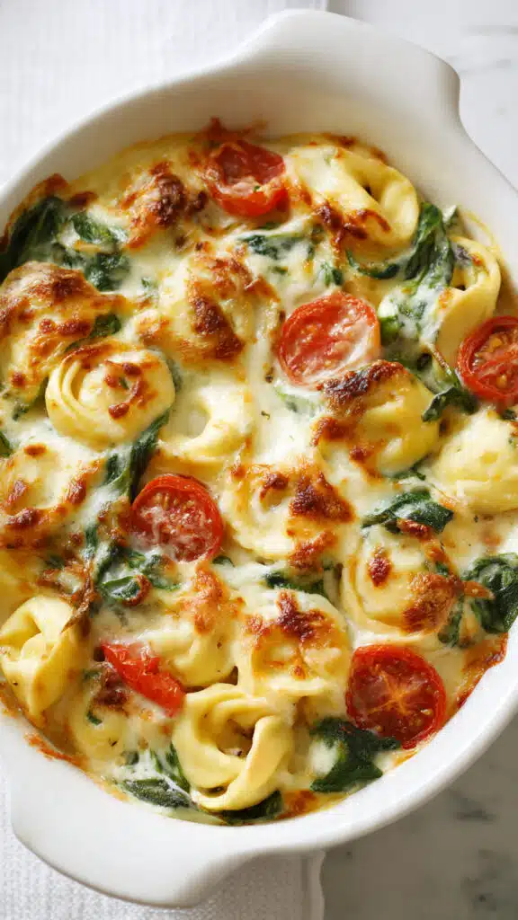 Creamy Tortellini Bake