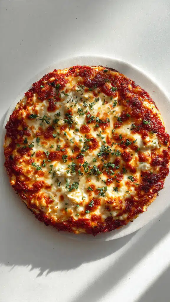 Crustless Cottage Cheese Pizza