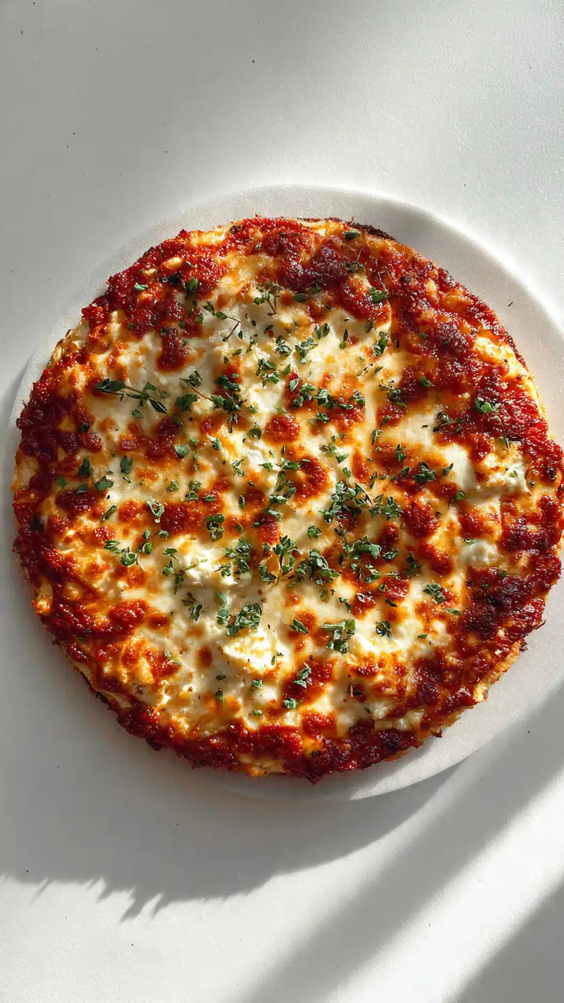 Crustless Cottage Cheese Pizza