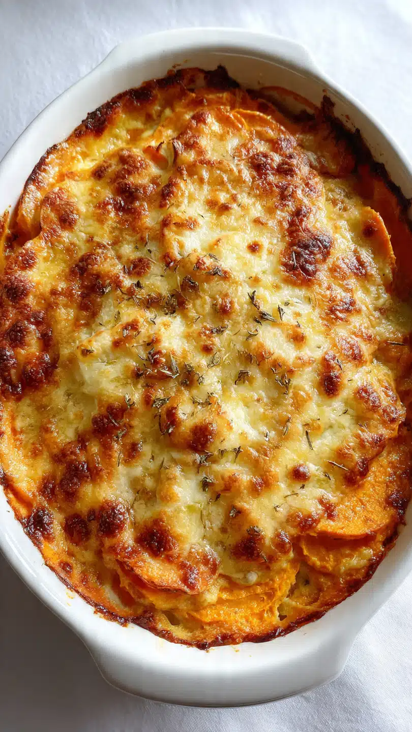 Sweet Potato Cheese Bake