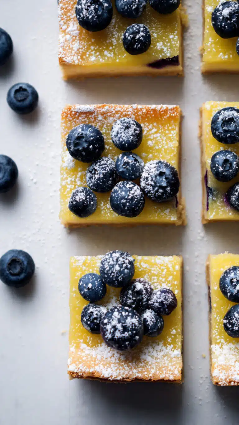 Blueberry lemon bars