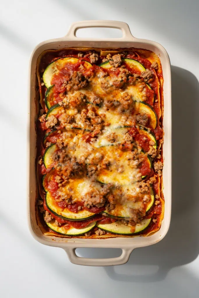 Zucchini Lasagna with Ground Turkey Recipe