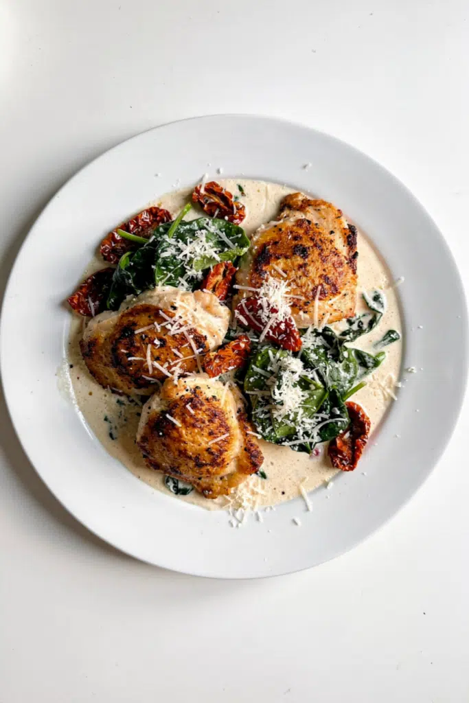 Creamy Tuscan Chicken Dinner for Two Recipe