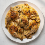 Rustic Roasted Garlic Chicken with Asiago Gravy