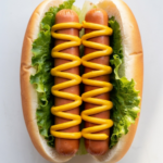 Classic Spiral-Cut Hot Dogs with Lettuce and Mustard