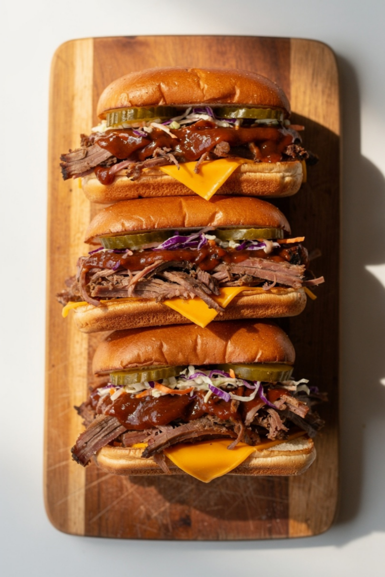 Smoky BBQ Pulled Beef Sandwiches