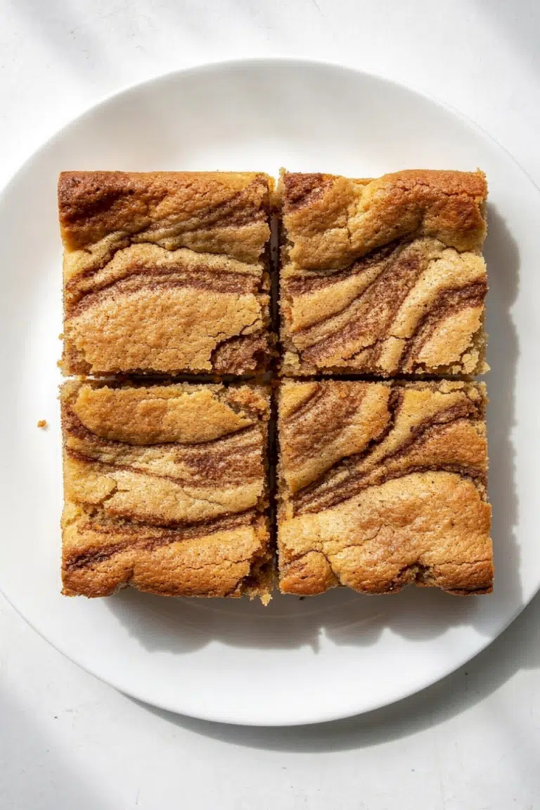 Irresistibly Chewy Cinnamon Swirl Snickerdoodle Blondies Recipe