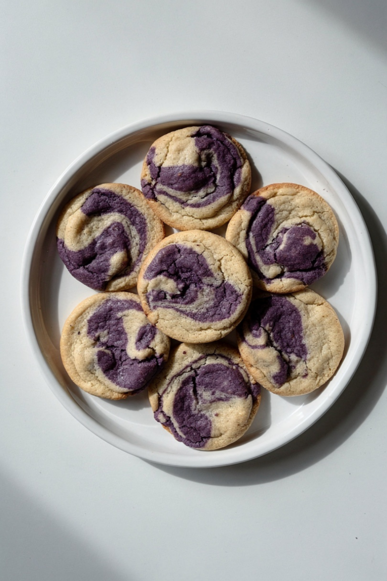 30-Minute Ube Marble Cookies Recipe