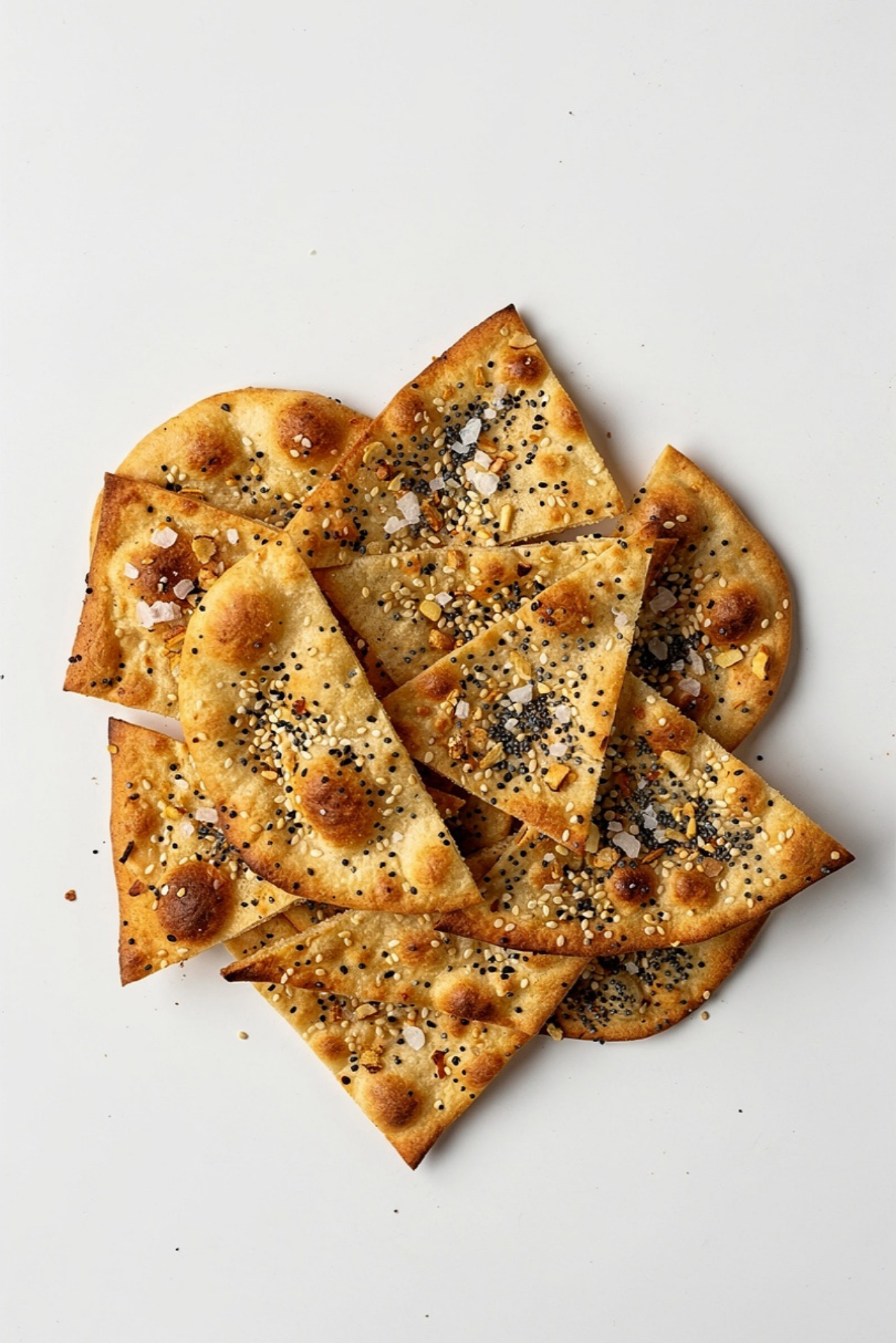 Everything Bagel Flatbread Chips (Addictive)