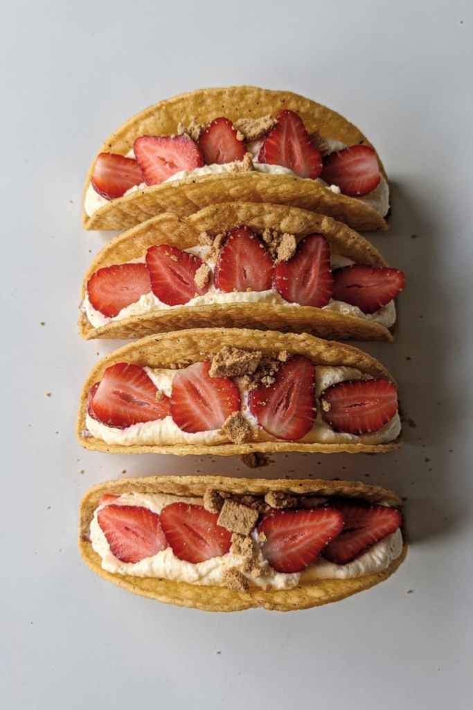 Strawberry Cheesecake Tacos