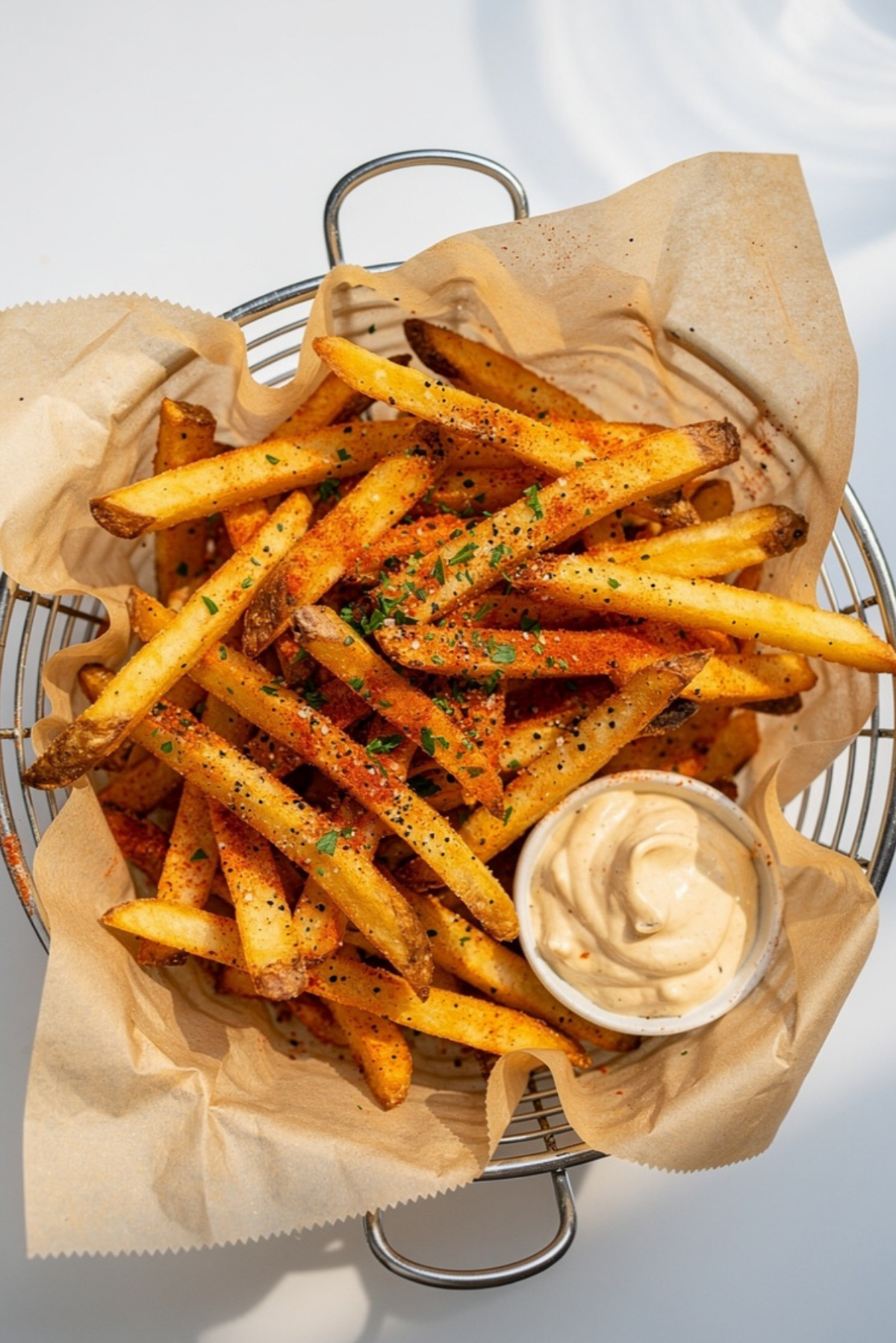 Seasoned Crispy Fries Recipe